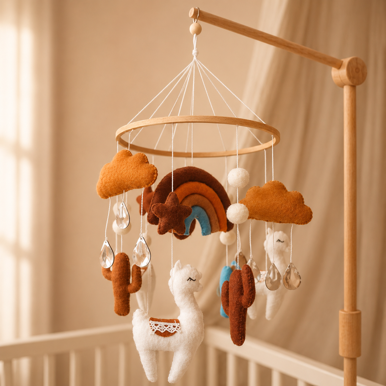 ChatGPT Image 2 jun 2026, 14_59_35 Handmade Lama baby mobile - Image 1