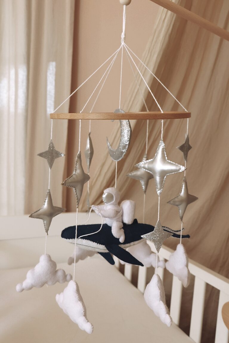 Astronaut baby mobile