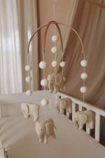 Handmade Elephants baby mobile - Image 13