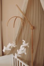 Handmade Crochet Bunny baby mobile - Image 9