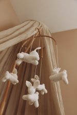 Handmade Crochet Bunny baby mobile - Image 3