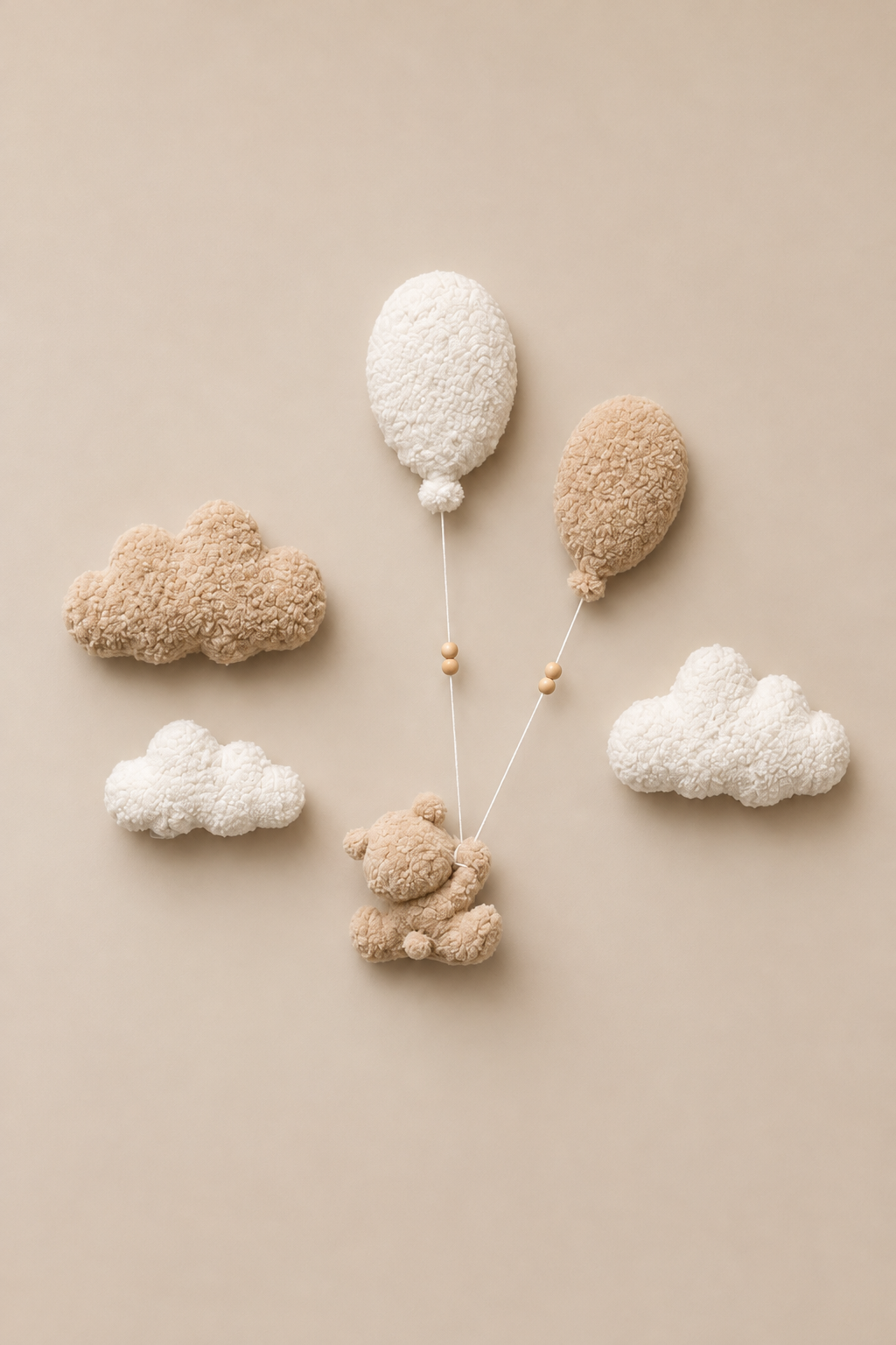teddy compositie 20 x 29 Bouclé Teddy composition - Image 1
