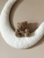 3- teiliges -Mond mit Teddy und Kleine Wolke Bouclé Wanddekor – Bild 4