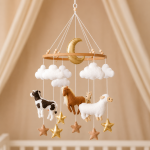 Handmade Cattle babymobile