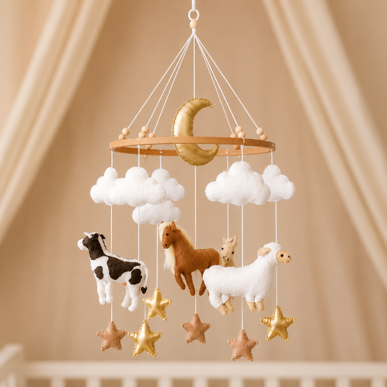 Cattle babymobile Handmade Cattle babymobile - Image 1