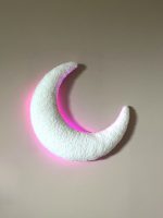 Handmade Moon Bouclé wall lamp - Image 2