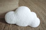 3- teiliges -Mond mit Teddy und Kleine Wolke Bouclé Wanddekor – Bild 5